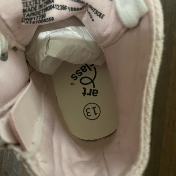 NEW Art Class Blush Blakely Hightop Sneakers Girls Tennis Shoes Size 13 - Picture 8 of 13